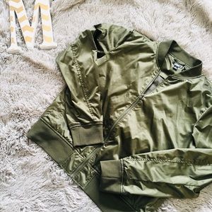 Army Green Bomber Jacket